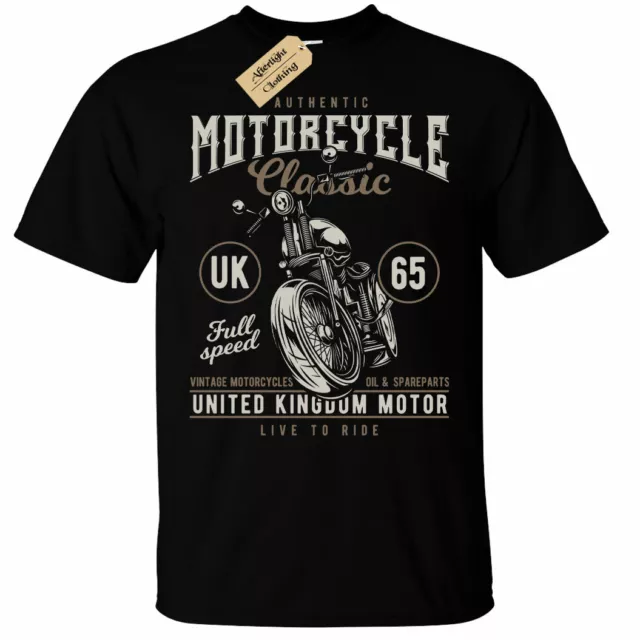 Men's Biker T-Shirt | S to Plus Size | United Kingdom UK british english motor