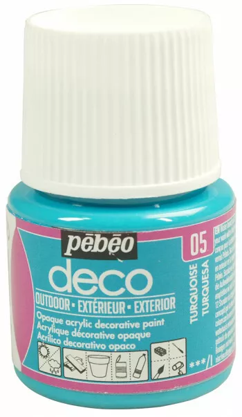 Pebeo Deco Outdoor Weather Resistant Art, Craft, Decor, Furniture Paint 45ml