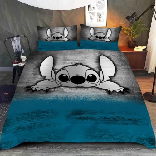 Love Stitch Ohana Lilo And Stitch 3D Quilt Bedding Set US SIZE ALL OVER PRINT Love Stitch Ohana Lilo And Stitch 3D Quilt Bedding Set US SIZE ALL OVER PRINT