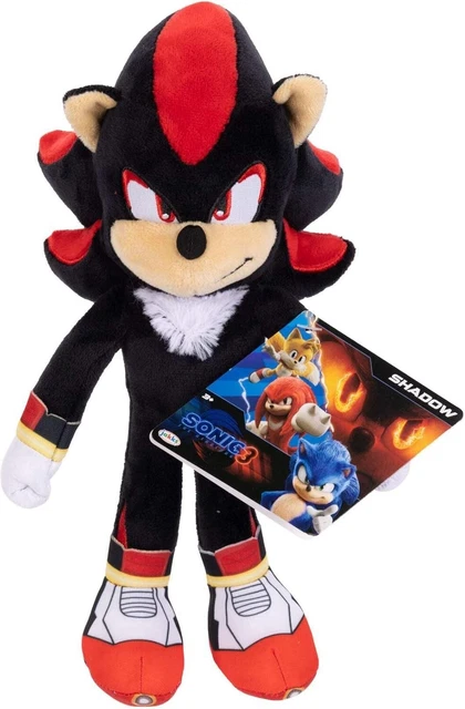 Peluche Shadow Sonic The Hedgehog 33cm - Officielle Sega, Film Sonic 3