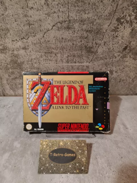 Super Nintendo The Legend of Zelda A Link to the Past con IMBALLO ORIGINALE + istruzioni NOE