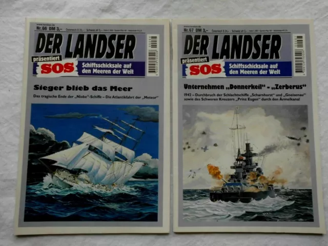 2xDer Landser SOS Nr. 66 + 67 Sieger blieb das Meer/Unternehmen "Donnerkeil" Zer