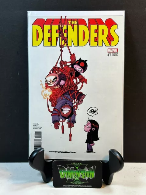 The Defenders #1 Skottie Young Variant Comic Nm 1St Print Marvel 2017