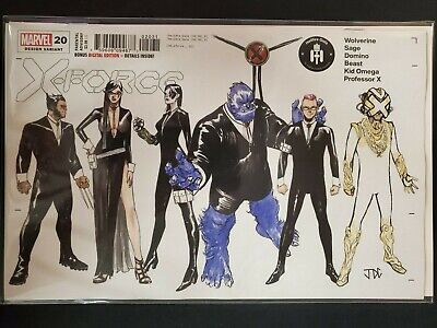 X-Force #20 Cassara Character Design Variant (2021) Marvel NM Comic Book