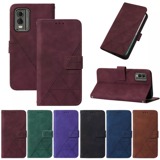 Retro Wallet Leather Flip Case Cover For Nokia C02 C12 C22 C32 G22 G21 G60 X30