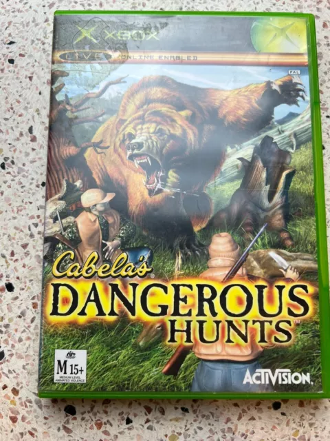 CABELA'S DANGEROUS HUNTS Xbox Video Game Complete With Manual