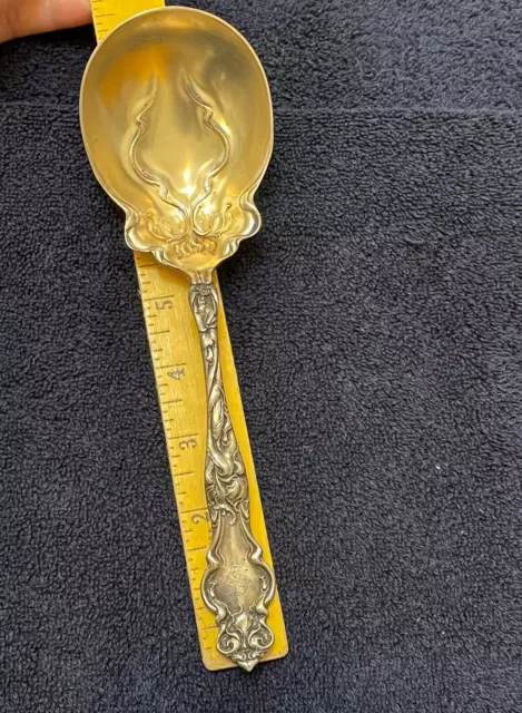 RW & S Wallace Sterling Berry Serving Spoon ✨Pat 1902 monogrammed