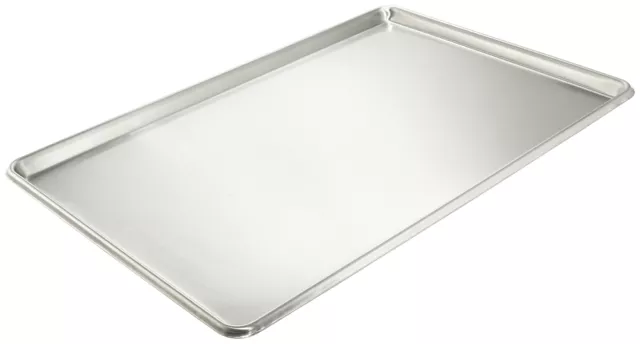 SS Sheet Pan, Full Size, 18"x26", Open Bead, 20 Gauge, 18/8, NSF (12 Each)