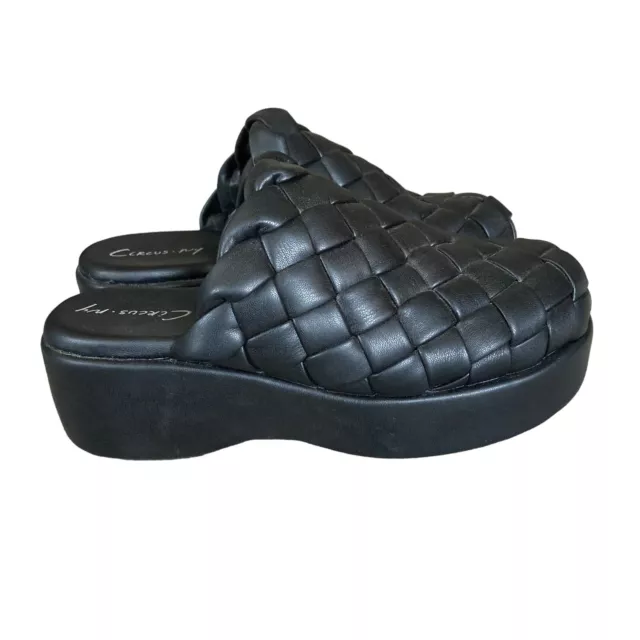 Circus NY by Sam Edelman Julieta Women's Size 8.5 Black Woven Clogs Shoes