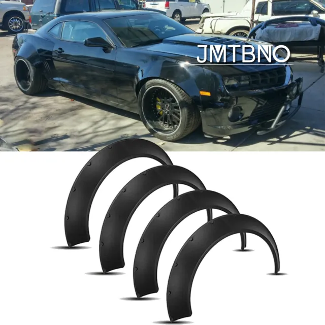 For Chevrolet Camaro SS 4x Car Cover Extra Wide Body Kits PU Wheel Fender Flares