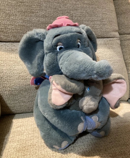 Jumbo Rocking Dumbo VINTAGE DISNEY STORE Mrs.Jumbo Dumbo Plush Soft Toy Elephant Holding ...
