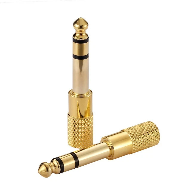 Quality 6 35mm Male to 3 5mm Female Audio Adapter Premium Headphone Connector
