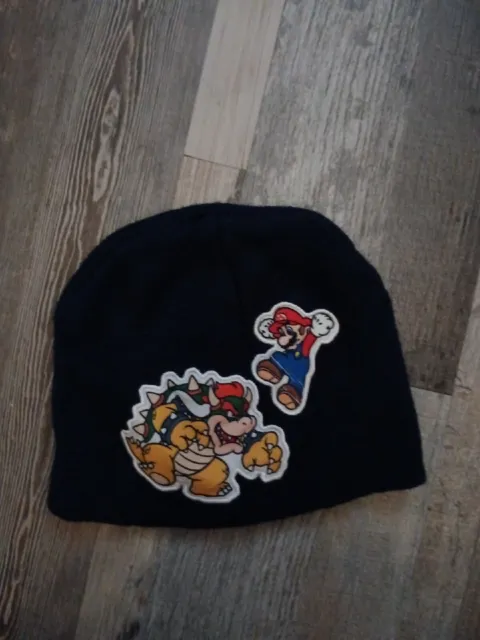 Super Mario Bros.Navy Blue Beanie Knit Cap Nintendo Winter Hat Ski Hat H-17