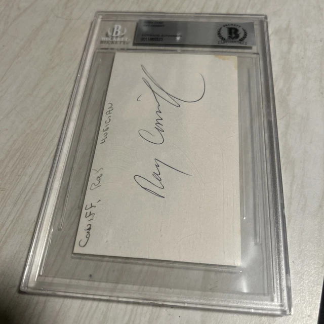 Ray Conniff Musiciasigned autograph auto index card Ray Conniff Beckett Authenti