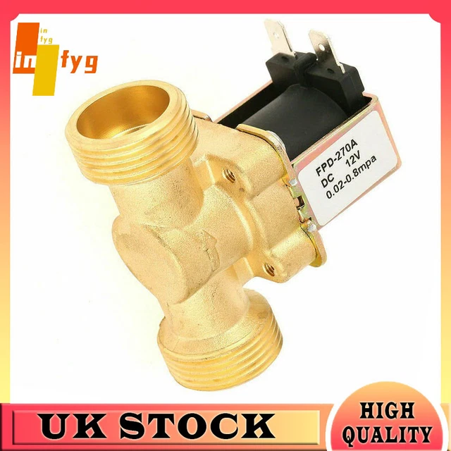 DC 3v/6v/12v/24v/36v Interruttore elettrovalvola ottone acqua normalmente chiuso