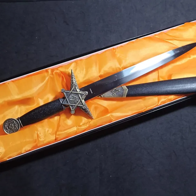 Masonic Dagger_ Short Sword_ Masonic Ritual Sword_ 39 Cm- 15 Inches_ Mason