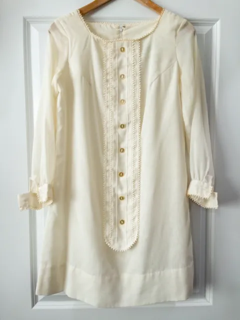 50s 60s Women’s Vintage Nightgown Size Small/Medium Sheer Sleep Dress Nightie