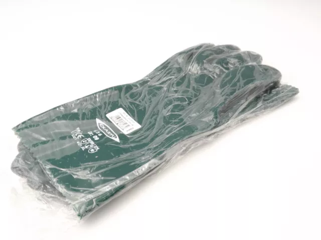 Guantes de protección química en verde talla 9 en embalaje original - NUEVOS