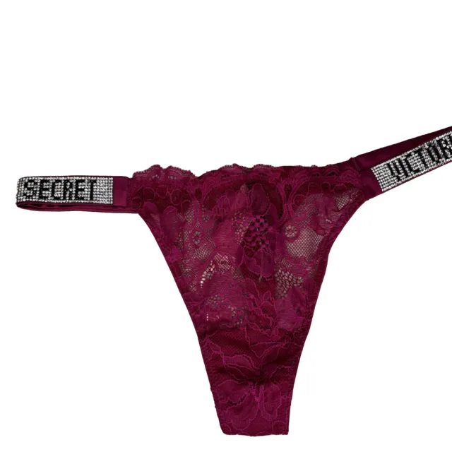 XL VICTORIA SECRET Very Sexy Rhinestone Shine Strap Brazilian Bling Panty  NEW £22.74 - PicClick UK