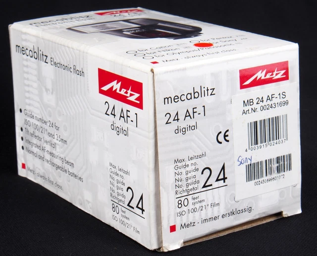 Metz Mecablitz 24 AF-1 Shoe Mount Electronic Flash for Sony Mount - Mint in Box 2