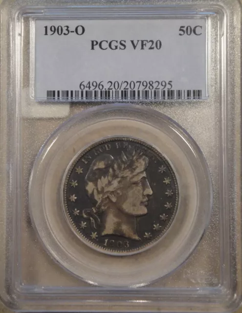 1903-O Barber Half Dollar 50c PCGS VF20