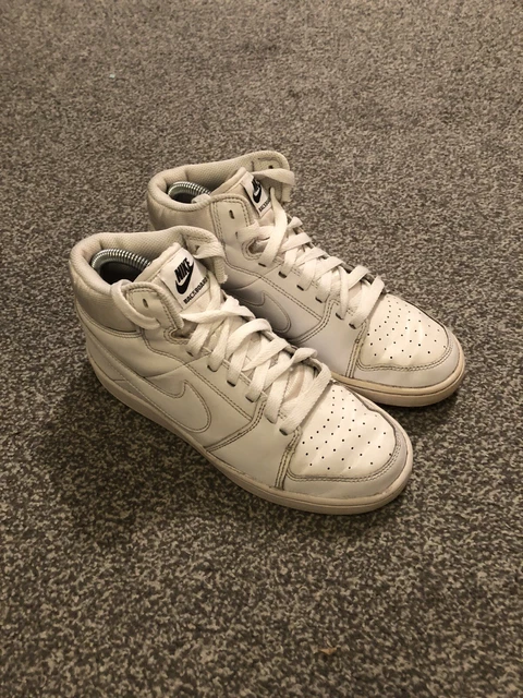 NIKE BACKBOARD II Mid Dunk Air Force Trainers Uk 4.5 White  display picture 2