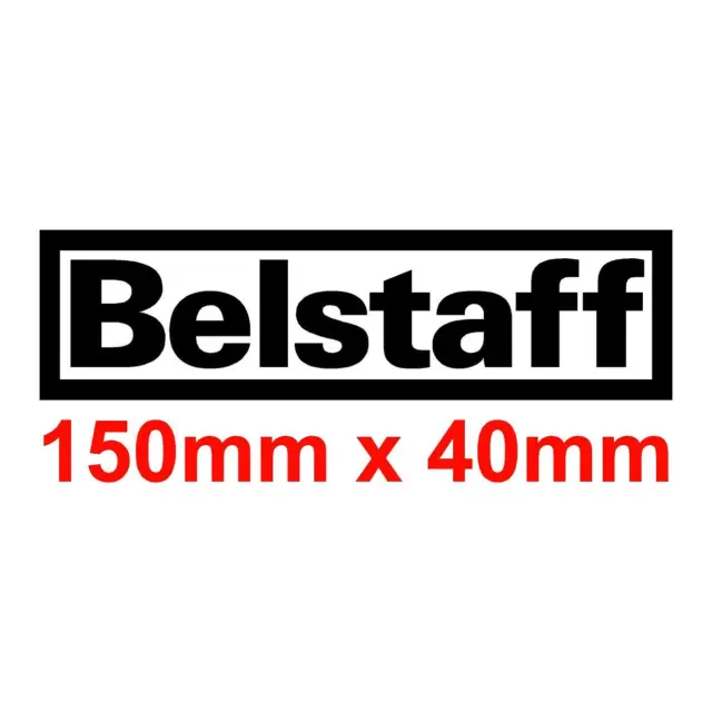 Belstaff Sticker Motorsport Bike Scooter Lambretta Style Decal 150mm / 6"