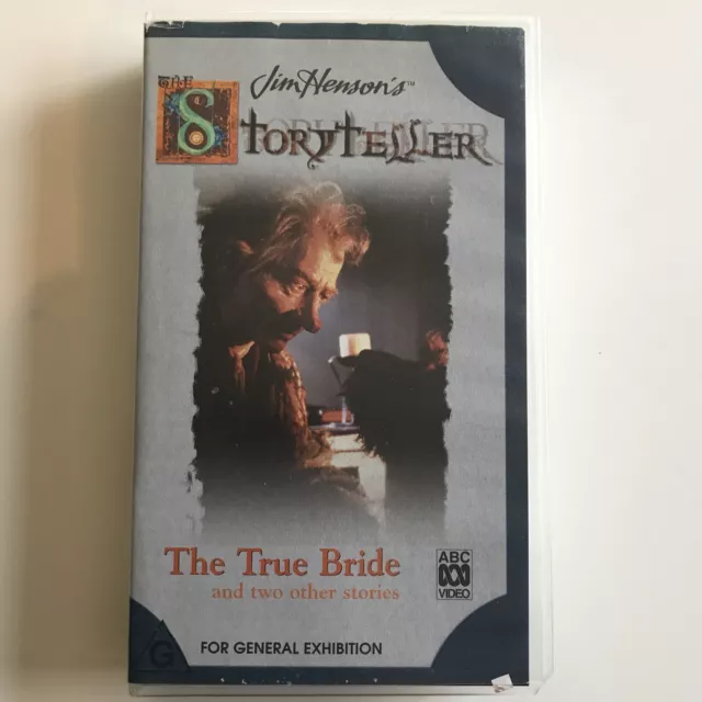 JIM HENSON'S STORYTELLER ~ THE TRUE BRIDE & Two Other Stories VHS  Video RARE