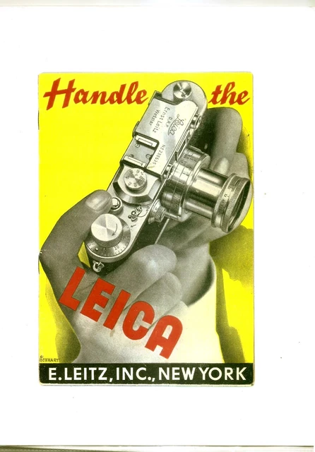 HANDLE THE LEICA - Reproduction of 1938 Booklet Cover Ernst Leitz New York