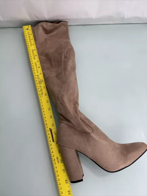 GUESS Womens Mireya Tall Boots Tan Natural Beige Size  7.5M New