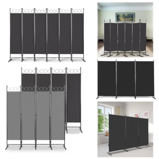 3/4/6 Panel Folding Room Divider Freestanding Wall Privacy Screen Protector