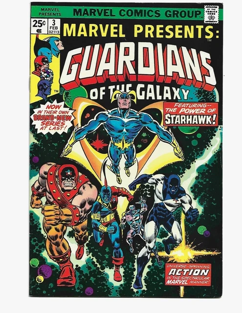 Marvel Presents #3 - Guardians of the Galaxy- 1st Solo Book - Marvel Comics 1976