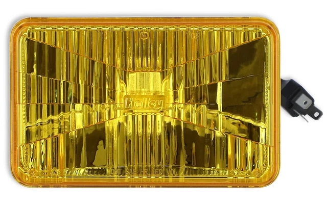 Retrobright 5700K Yellow LED High Beam 4"x6" Rectangle Head Light Pair