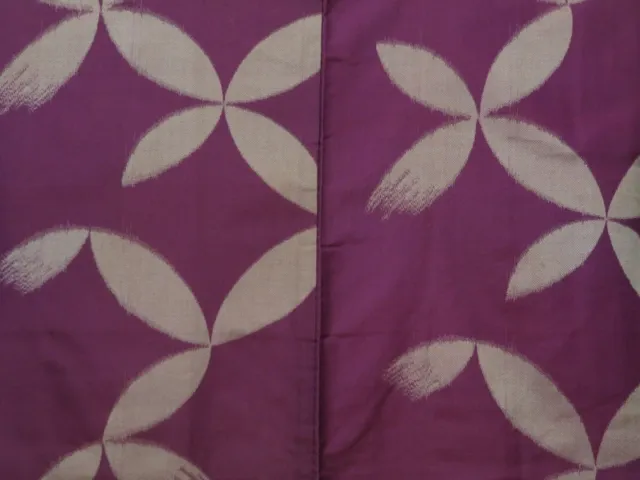 1130T07z510 Vintage Japanese Kimono Silk HAORI Dark Purple Shippo 3