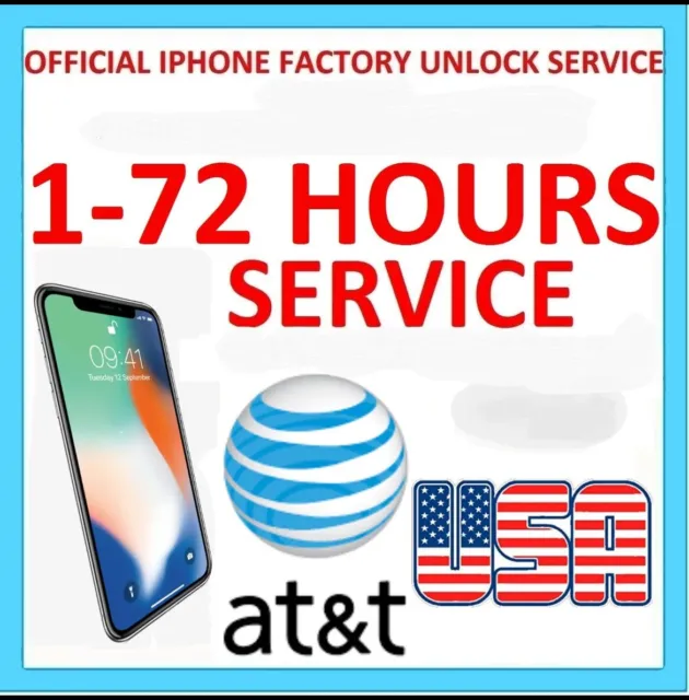 FAST FACTORY UNLOCK SERVICE CODE AT&T ATT For All Apple iPhones