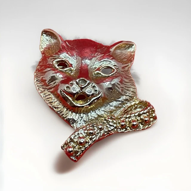 Broche Collection Léa Stein - Renard Vintage Emblématique - Bijou Signé - Neuf Avec étiquette