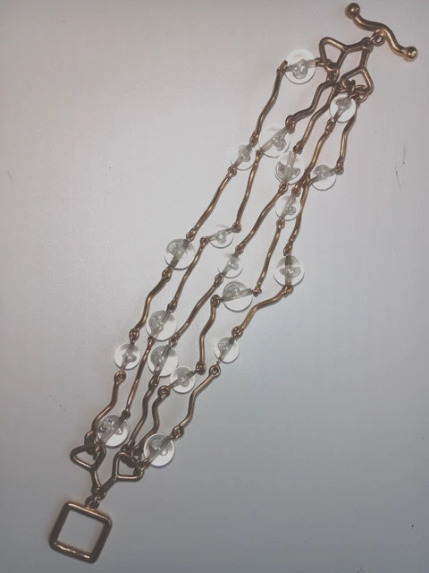 Bracelet Vintage Biche De Bere - Longueur 22 Cm (8.6 Pouces), Argenté - Occasion, Fabriqué En France