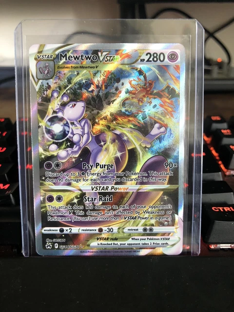 Pokémon Karte Mewtwo VSTAR Alternative Art | Englisch GG44/GG70 Crown Zenit