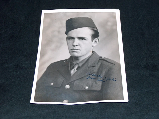 SECONDE GUERRE MONDIALE WW2 Soldat 5X7 de Photo Signé Pour ,De,Marche