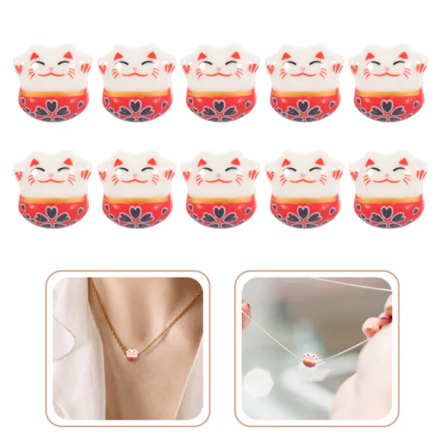 10 Pcs Perlen Schmuckzubehör Keramik Geschenke Für Damen Armband Frauen