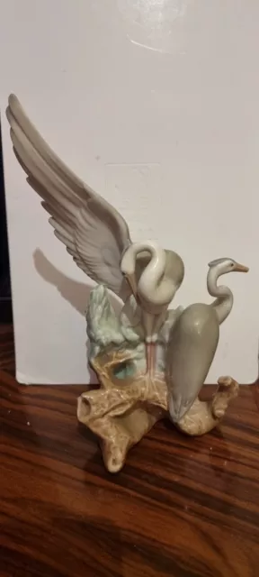 Nao by Lladro Resting Herons Porcelain Figurine
