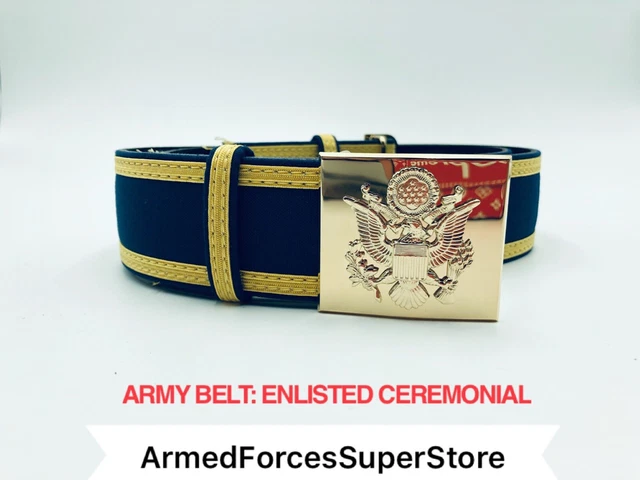 ORIGINAL USGI US Army Male Enlisted Ceremonial Belt for Dress Blues Uniform  ASU $99.98 - PicClick