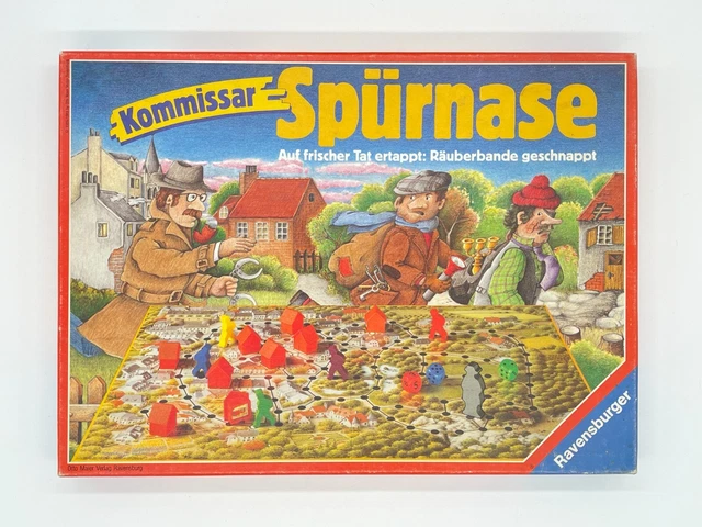 Vintage Brettspiel "Kommissar Spürnase" von Ravensburger 1988/1989 - Rarität