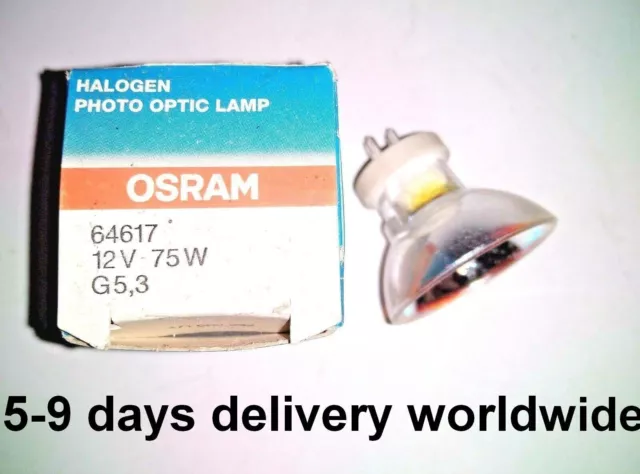 A LOT OF 2 - Osram 64617 12V 75W G5.3/4.8 MR11 35MM Dental Bulb replace PHILIPS