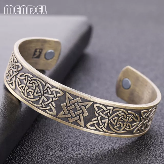 Viking Celtic Irish Knot Trinity Healthcare Magnetic Cuff Bracelet