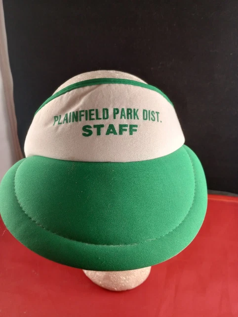 Vtg Plainfield Park Staff Snapback Trucker Visor Cap Hat *517