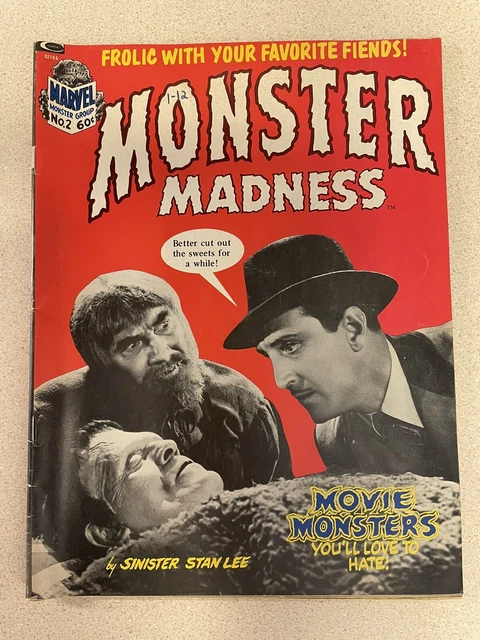 Monster Madness Magazine No.2 (1973) by the sinister STAN LEE AND MARVEL 