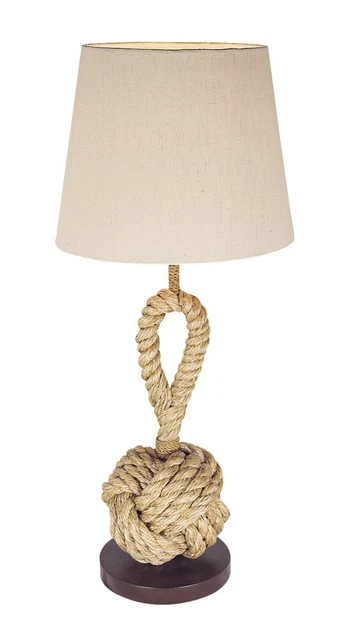 Maritime Lampe Tischlampe Nachttischlampe Stehlampe mit Tau Höhe 70 cm SCL 6606