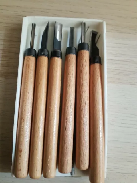 Wood Carving Tools Set USSR Vintage Collectible Woodworking Carving Hand Tools