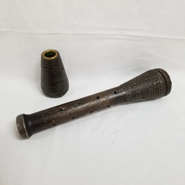 2 Vintage/Antique Wooden Beehive Spools/Bobbins Weaving Sewing Textiles